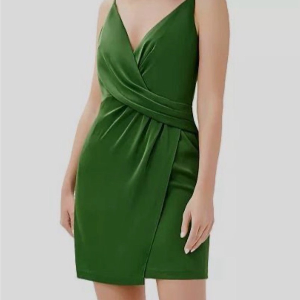 Asymmetrical Green Dress